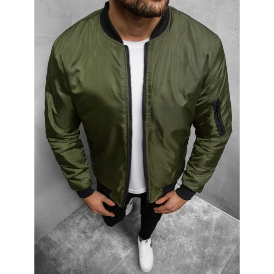 Vīriešu zaļā jaka Maršruts Rudens/Pavasaris