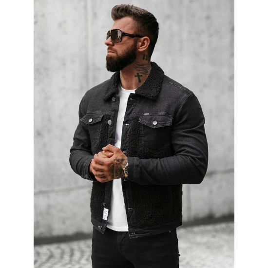 Melna džinsa jaka Biok NB/MJ533N