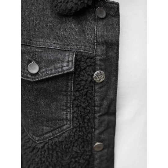 Melna džinsa jaka Biok NB/MJ533N