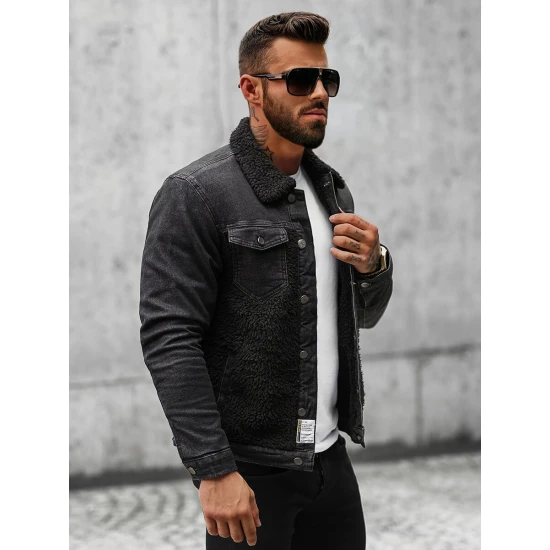 Melna džinsa jaka Biok NB/MJ533N