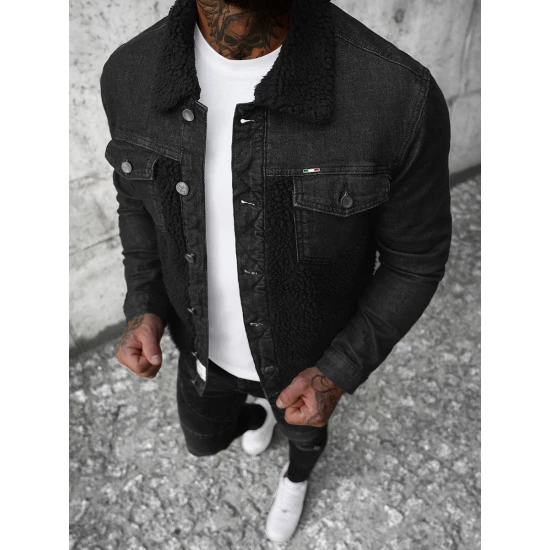 Melna džinsa jaka Biok NB/MJ533N