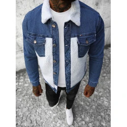 Zila džinsa jaka Biok