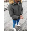 Bomber stila tumši pelēka vīriešu jaka Lemor JS/201901