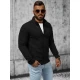 Vīriešu melns džemperis Silon