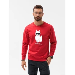 Sarkans džemperis No ProbLlama