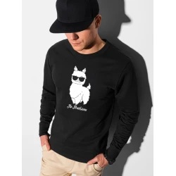 Melns džemperis No ProbLlama