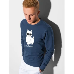 Tumši zils džemperis No ProbLlama