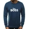 Indigo krāsas vīriešu džemperis The boss