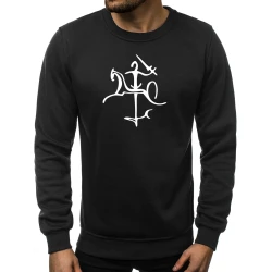 Juodos spalvos džemperis su "Vytis" stilistika