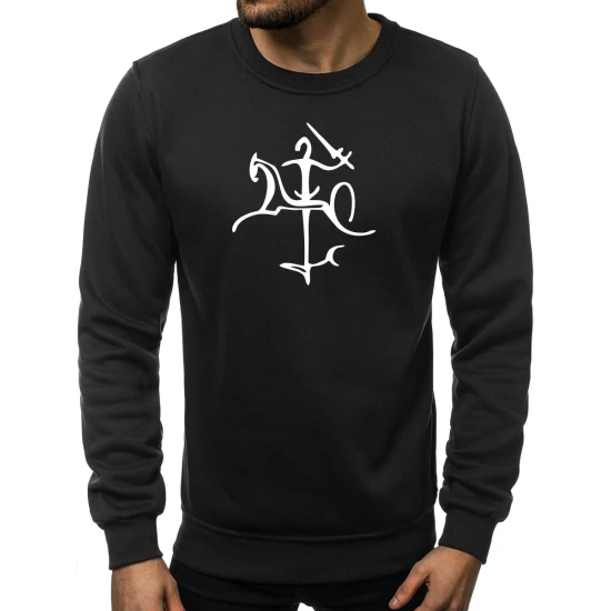 Juodos spalvos džemperis su 