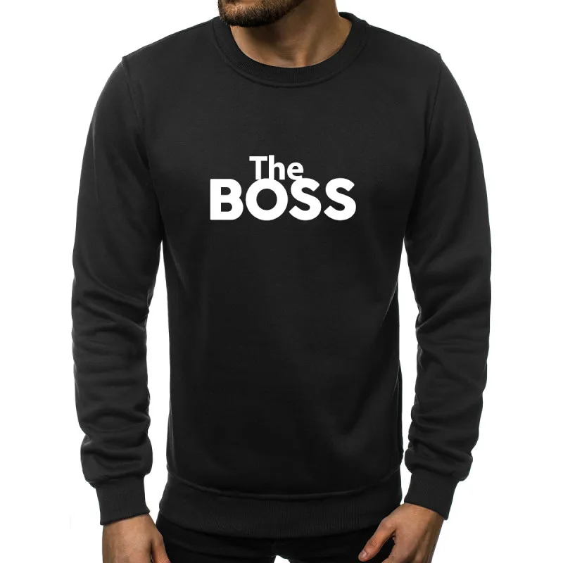 The Boss džemperis melnā krāsā Džemperi bez kapuciņiem