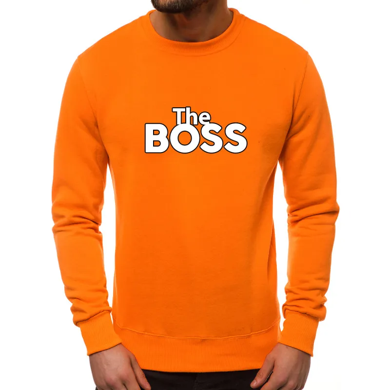Oranžs vīriešu džemperis The boss 2001-10
