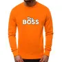 Oranžs vīriešu džemperis The boss