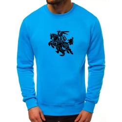 Šviesiai mėlynos spalvos džemperis "Vytis"