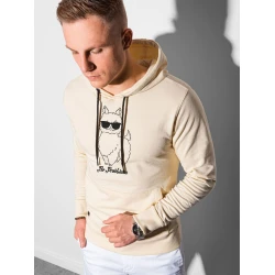 Karameļkrāsas vīriešu džemperis ar kapuci No ProbLlama