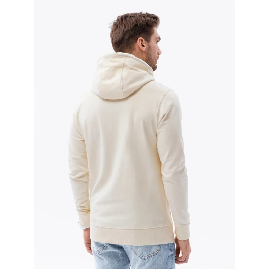 Dzeltenas krāsas džemperis ar kapuci Leko B1154 Premium