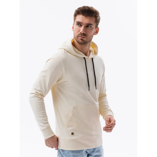 Dzeltenas krāsas džemperis ar kapuci Leko B1154 Premium