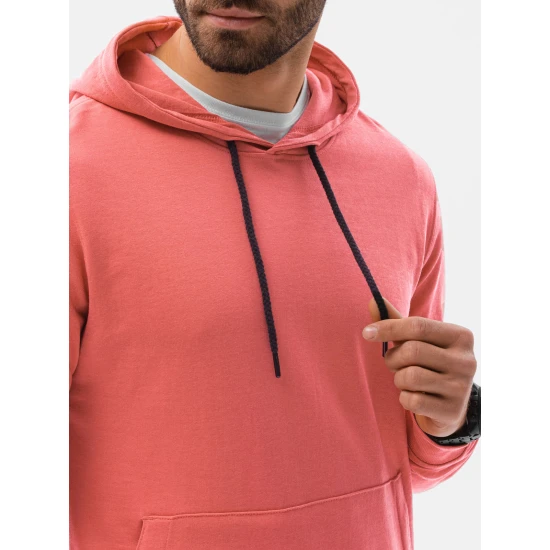 Rozā džemperis ar kapuci Leko B1154 Premium