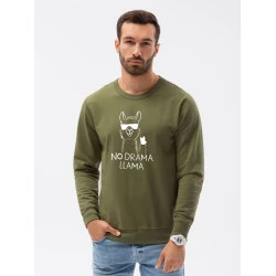 Haki džemperis No drama Llama