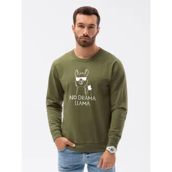Haki džemperis No drama Llama