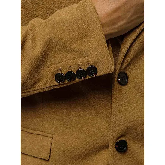 Elegants brūns vīriešu mētelis Sugal JB/1047Z