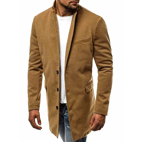 Elegants brūns vīriešu mētelis Sugal JB/1047Z