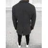 Elegants tumši pelēks vīriešu mētelis Sugal JB/1047Z
