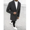 Elegants tumši pelēks vīriešu mētelis Sugal JB/1047Z
