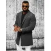 Elegants tumši pelēks vīriešu mētelis Sugal JB/1047Z