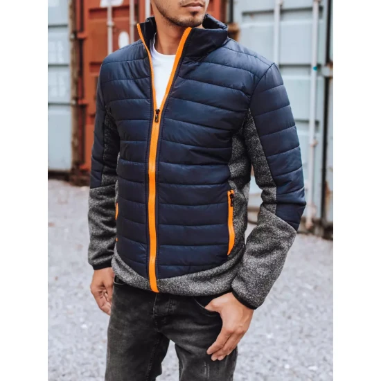 Vīriešu tumši zila jaka ar oranžām detaļām Karen TX3783