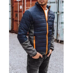 Vīriešu tumši zila jaka ar oranžām detaļām Karen