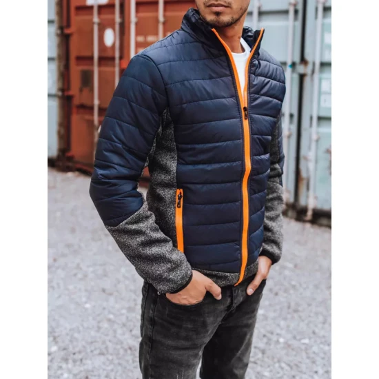 Vīriešu tumši zila jaka ar oranžām detaļām Karen TX3783