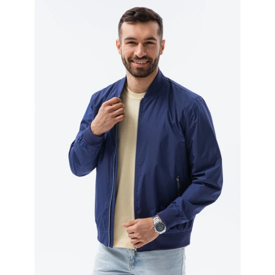 Vīriešu tumši zila jaka Cory C439