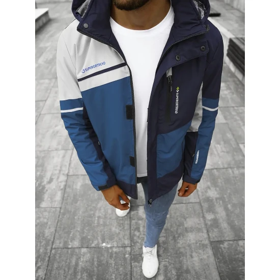 Zila - tumši zila vīriešu jaka Trend JS/M35/117