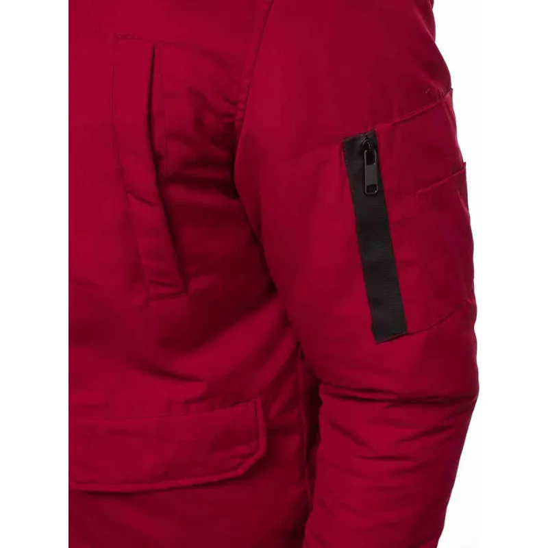 Bomber stila ziemas bordo vīriešu jaka Lemor JS/201901