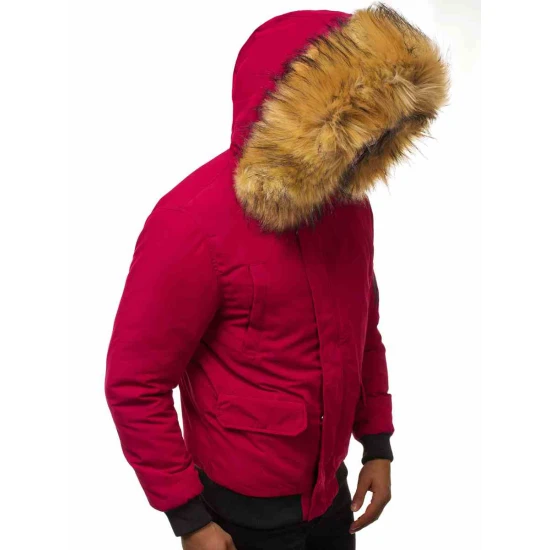 Bomber stila ziemas bordo vīriešu jaka Lemor JS/201901