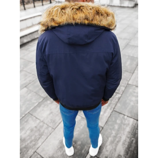 Bomber stila tumši zila vīriešu jaka Lemor JS/201901