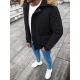 Bomber stila ziemas melna vīriešu jaka Lemor JS/201901
