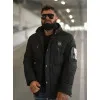 Vīriešu melna ziemas jaka Lorenzo JS/57M7503/392