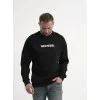 Vīriešu melns džemperis ar kapuci Mafia Džemperi ar uzrakstiem
