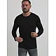Czarny T-shirt męski Rojo Swetry
