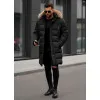 Vīriešu melna ziemas jaka Fred JS/25M9803/392
