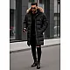 Vīriešu melna ziemas jaka Fred JS/25M9803/392