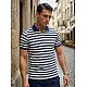 Men’s blue striped polo shirt Captain POLO T-shirt