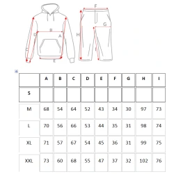Vīriešu tumši pelēks komplekts ar kapuci Lietuva