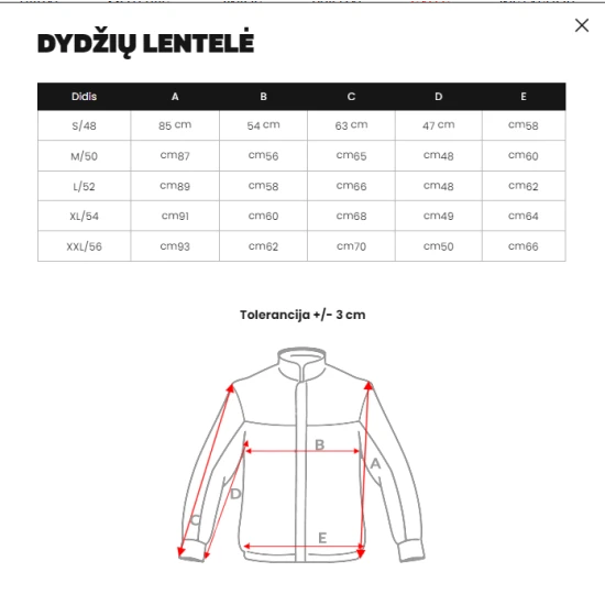 Vīriešu melna stepēta jaka Storm JS/31M5011