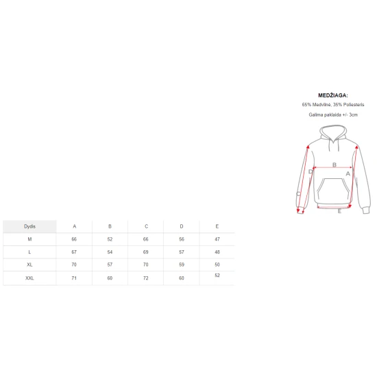 Vīriešu rozā džemperis ar kapuci Buvoli JS/2009