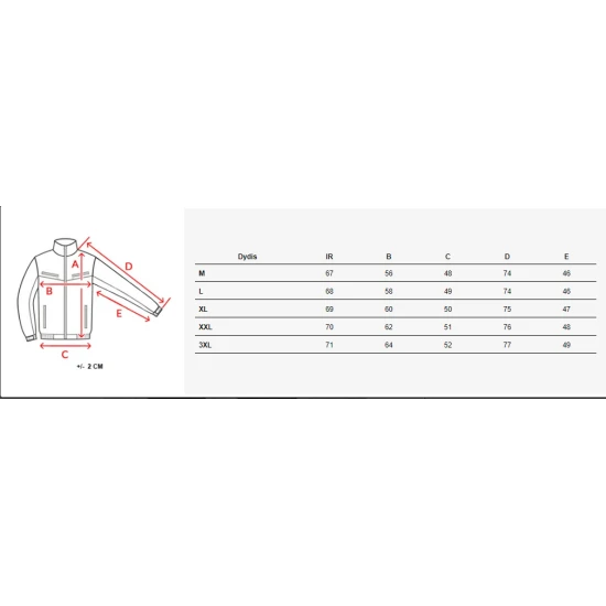 Vīriešu sarkana ziemas jaka Torn TX4640