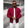 Vīriešu bordo krāsas pavasara jaka Marko JS/84M3037/06