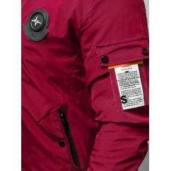 Vīriešu bordo krāsas pavasara jaka Marko